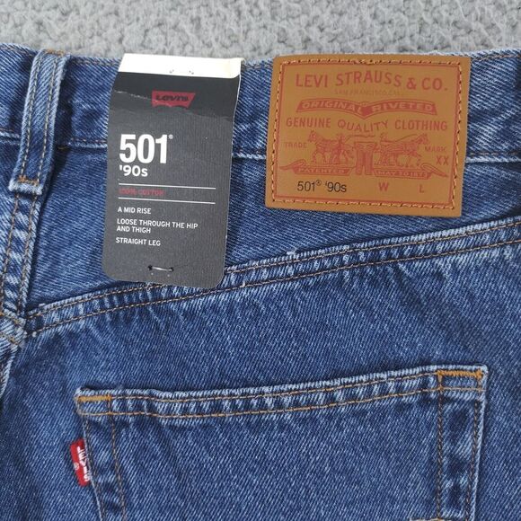 Levi's Women's Straight Jeans - Classic Blue - Picture 6 of 16